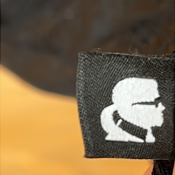 Karl Lagerfeld Paris womens tank blouse XS black event evening cotton casual NWT - Picture 6 of 14